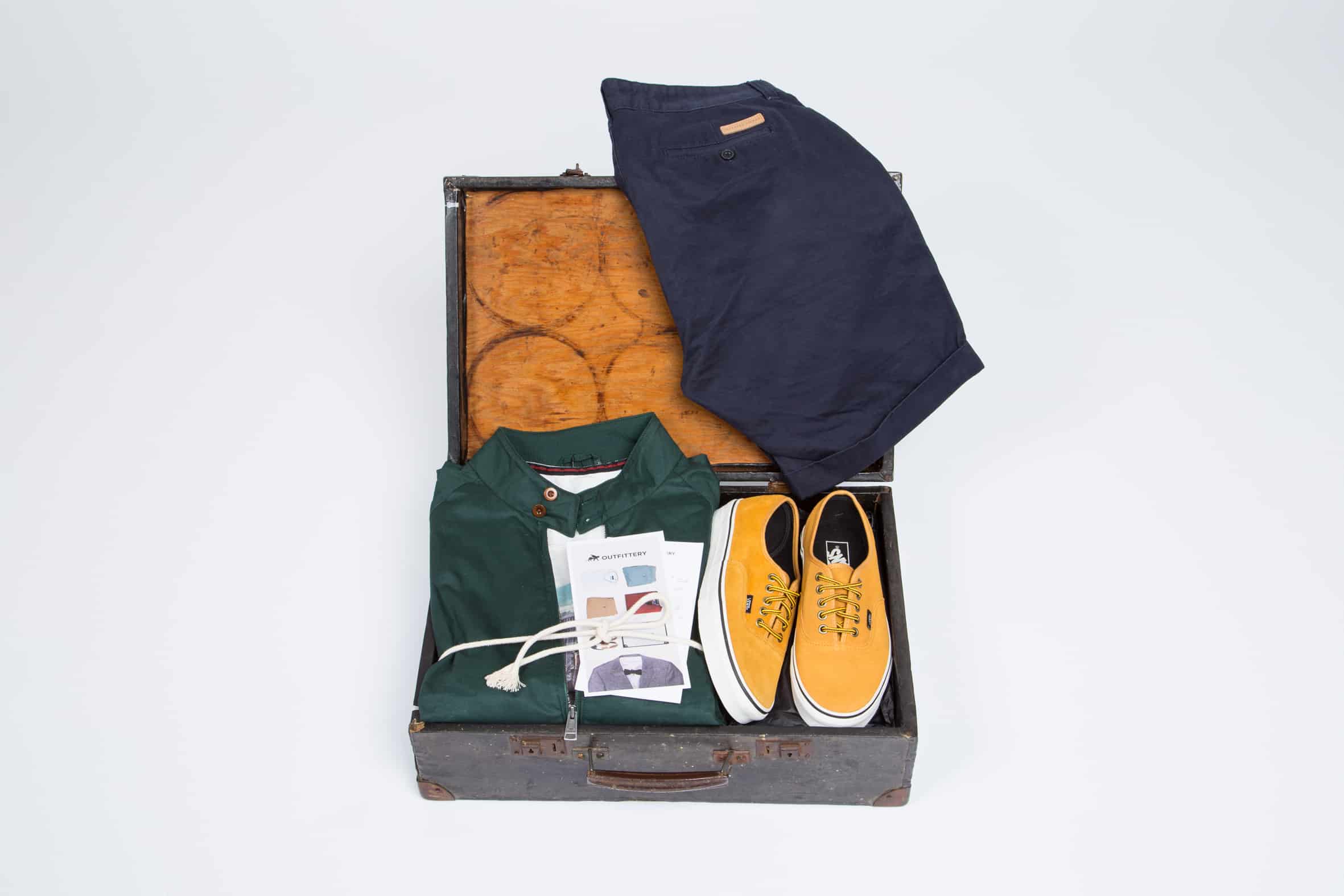 Mærkerne hos Outfittery.dk tæller Tiger, Gant, Levi's, Converse etc.